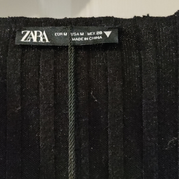 BNWT Zara soft ribbed dress, Medium, Black - Picture 7 of 8